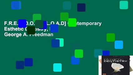 F.R.E.E [D.O.W.N.L.O.A.D] Contemporary Esthetic Dentistry, by George A. Freedman