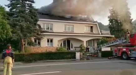 Gros incendie à Aywaille