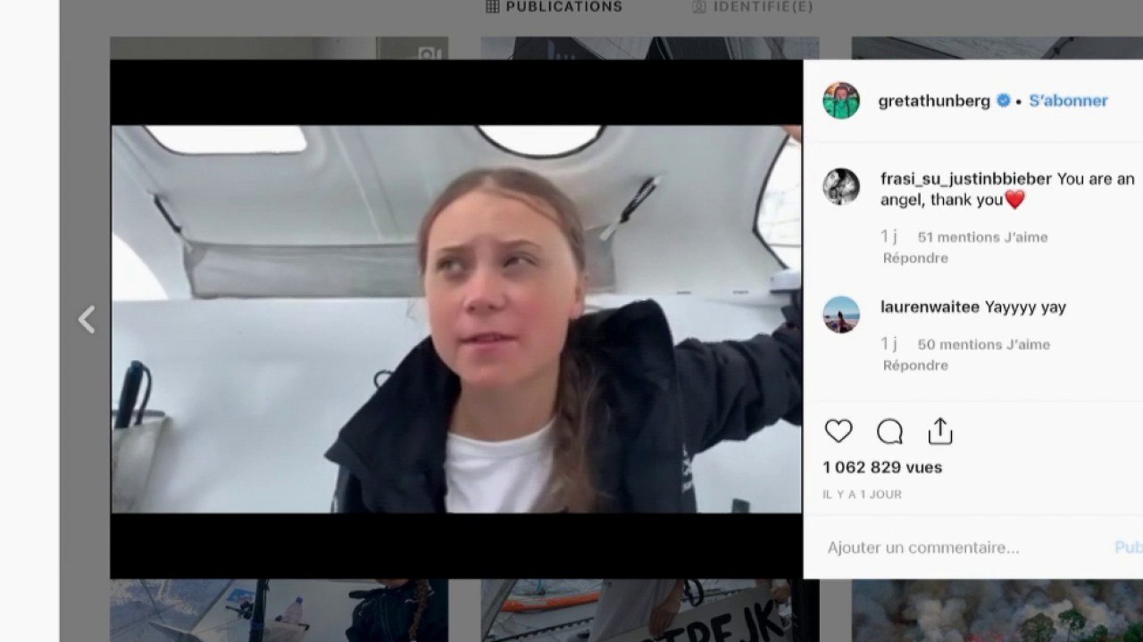 Greta Thunberg sur le point d'arriver à New York