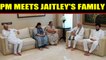 PM Modi visits Arun Jailtey's family on return from foreign tour