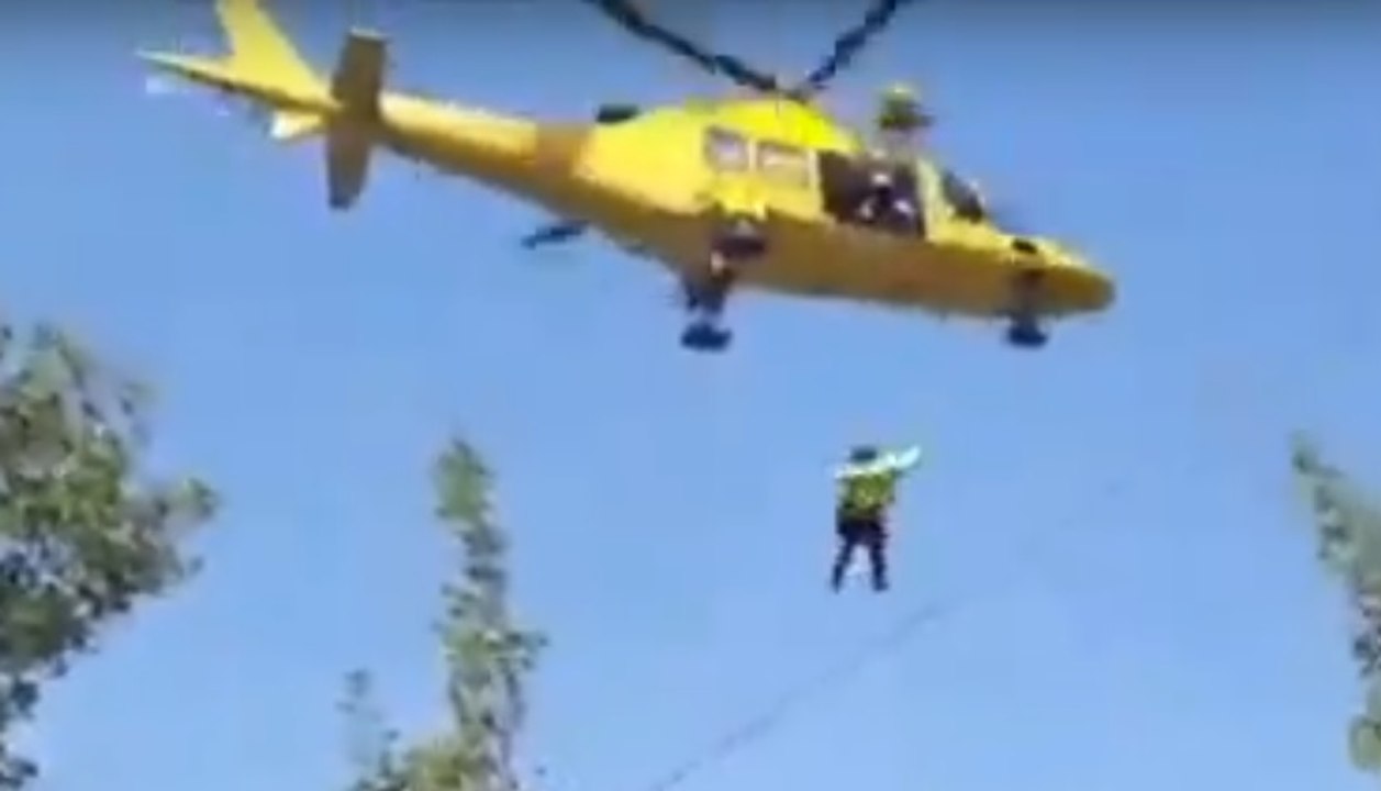 Genga (AN) - Precipita durante arrampicata, soccorso dai Vigili del Fuoco (27.08.19)