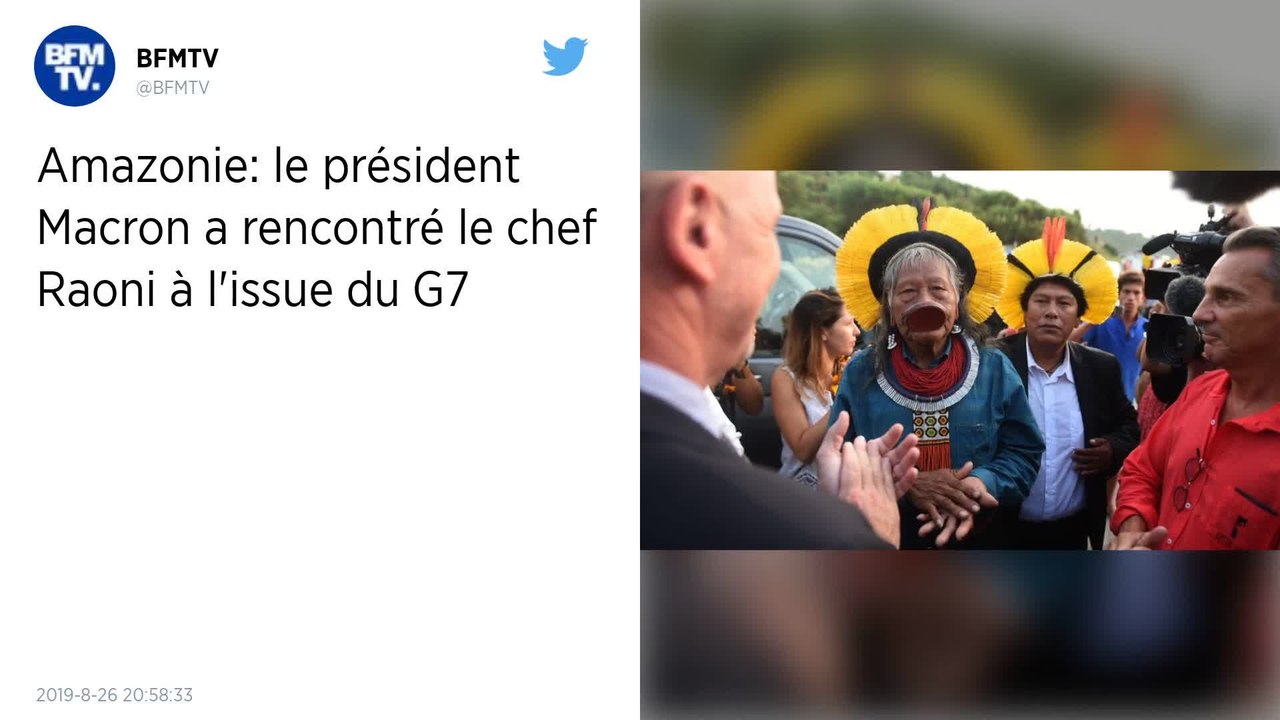 Amazonie. Macron a rencontré Raoni, la figure d...