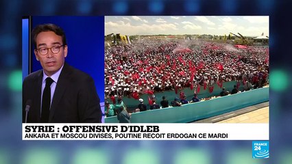 Ankara et Moscou divisés sur la Syrie, Poutine reçoit Erdogan