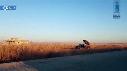 التمهيد الصاروخي لمعركة الفصائل الجديدة جنوب شرق إدلب