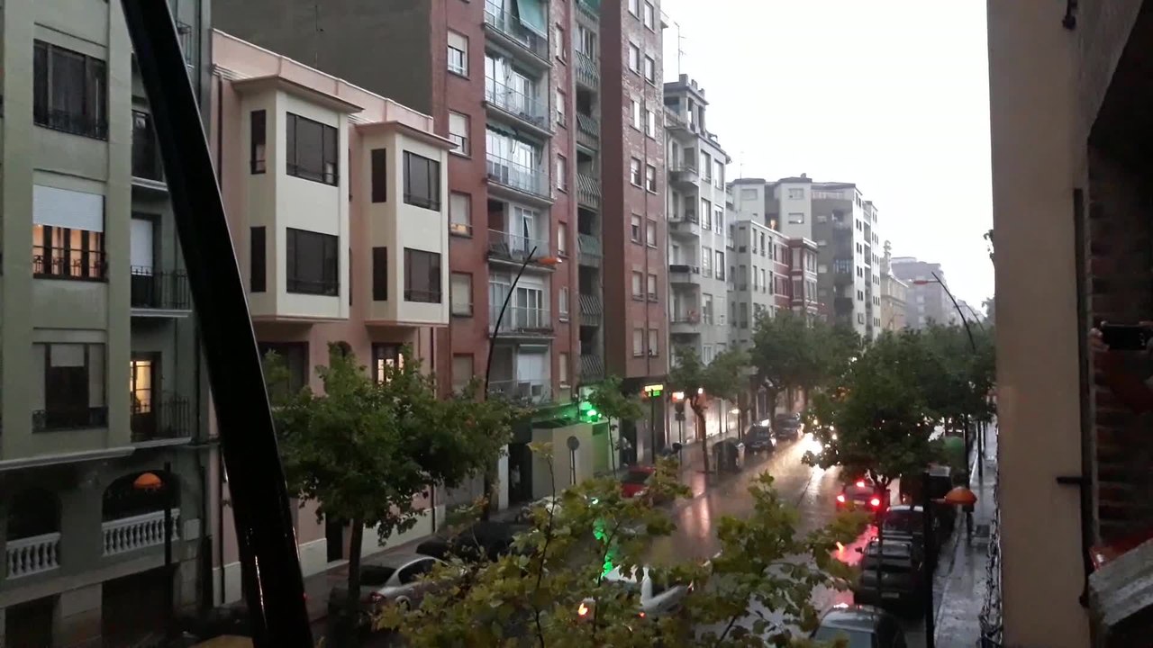 Tormenta en Logroño