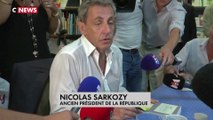 Nicolas Sarkozy accueilli en star à Nice pour une séance de dédicaces