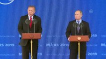 Cumhurbaşkanı Erdoğan: '2018 yıl sonu itibarıyla, savunma ve havacılık sektörümüzün toplam ihracatı 2.5 milyar dolara ulaştı' - MOSKOVA