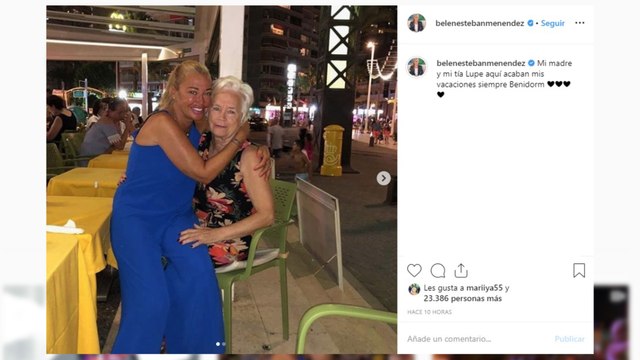 Belén Esteban termina sus vacaciones en Benidorm junto a su madre