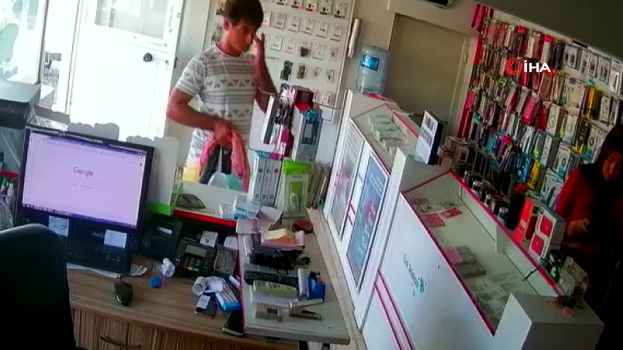 Cep telefonu almaya gelip sakada kutusunu çaldı