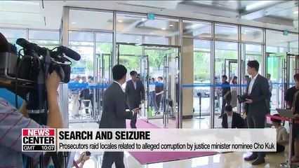 Download Video: Prosecutors raid locales related to alleged corruption by justice minister nominee Cho Kuk