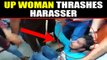 UP woman beats man after he tries to harm her, video viral