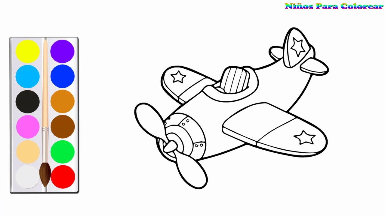 Colorant Avion de chasse | Peindre pour les jeunes enfants et dessiner pour les enfants