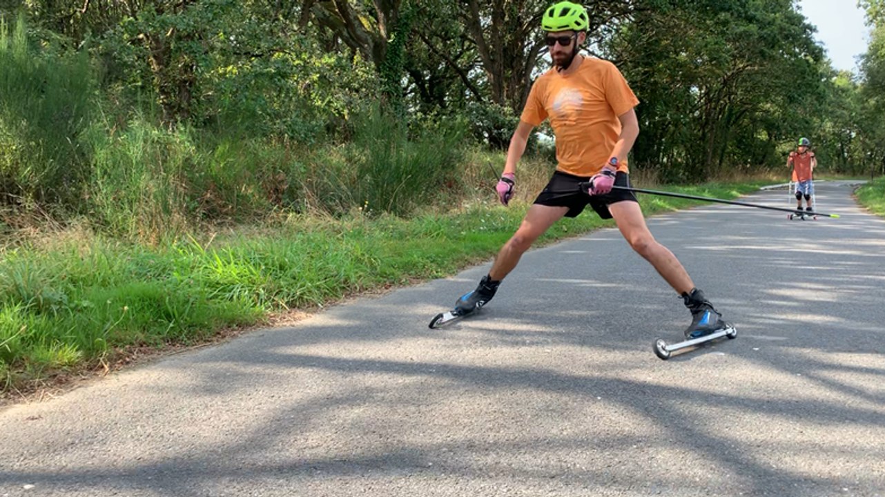 Surzur. Initiation au Ski-roue au Club Ski Golfe