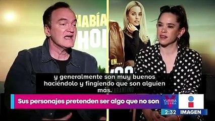 Yuriria Sierra entrevista a Quentin Tarantino por Había una vez... en Hollywood