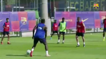 El Golazo de Arturo Vidal en el Entrenamiento del Barcelona