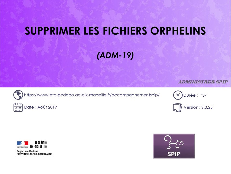 Supprimer les fichiers orphelins d'un site SPIP