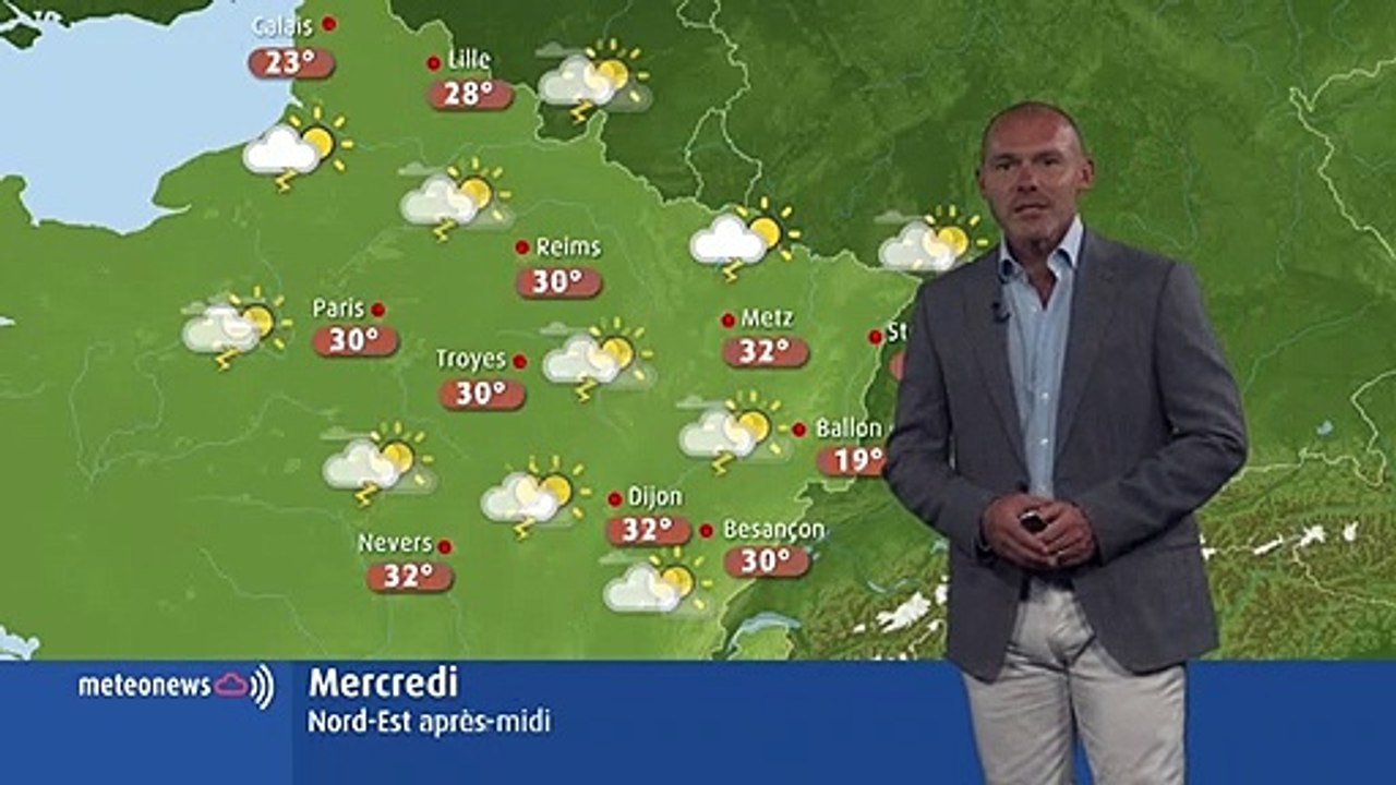 Températures estivales et risque d'orages : la météo de ce mercredi en Lorraine et en Franche-Comté