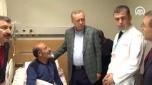 Cumhurbaşkanı Erdoğan, Bursa Şehir Hastanesi'nde tedavi gören hastaları ziyaret etti