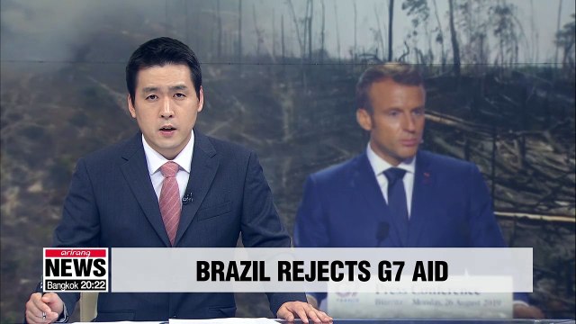 Brazil slams France, rejects G7 funding to fight wildfires in Amazon