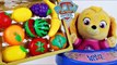 Skye Paw Patrol Learn Velcro Fruits and Vegetables Bebe Skye da Patrulha Canina 2018 em