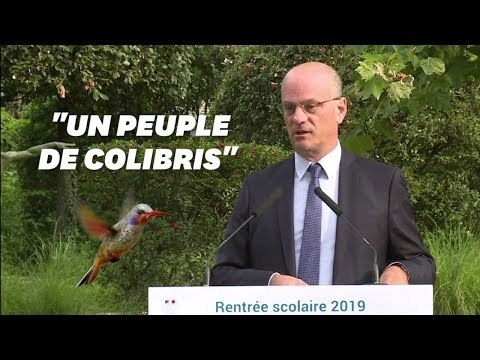 Pourquoi Blanquer compare les enseignants à un peuple de colibris