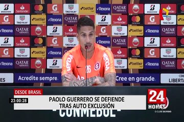 Paolo Guerrero se defendió de autoexclusión de la bicolor
