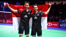 Tiba di Indonesia, Hendra/Ahsan Dapat Sambutan Meriah