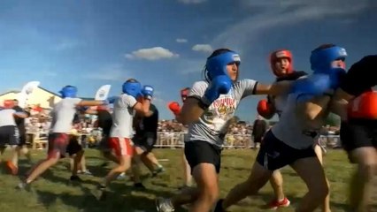 Русский народный бой "стенка на стенку"