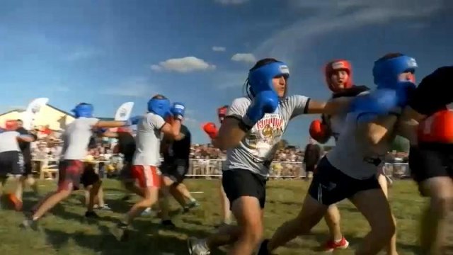 Русский народный бой стенка на стенку