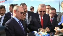 Putin y Erdogan disfrutan de un helado en el salón aeronáutico MAKS 2019