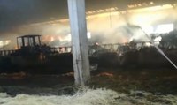 Castel di Lama (AP) - Salvate 200 mucche dall'incendio di una stalla (27.08.19)
