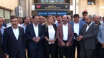 Güvenlik korucuları ve şehit ailelerinden kayyuma destek