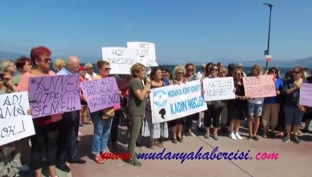 MUDANYA’DA EMİNE BULUT İÇİN ‘ÖLMEK İSTEMİYORUZ’ EYLEMİ