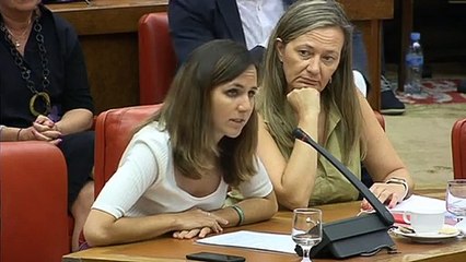 Comparecencia de Ione Belarra sobre las inundaciones de Tafalla