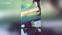 One man, many swings: Arizona golfer shows off variety of clever hacks