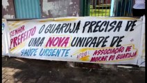 Moradores do Bairro Guarujá fazem manifestação por novo posto de Saúde