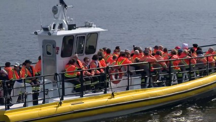 Un bateau de croisière heurte une bouée maritime à Tadoussac