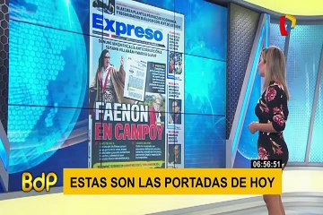 Estas son las principales portadas de diarios de este martes 27