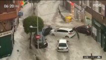 [이 시각 세계] 스페인 마드리드, 폭우로 '물난리'