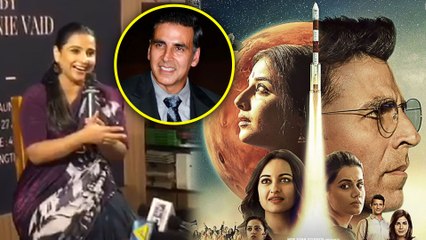Vidya Balan Gives Akshay Kumar CREDIT For Mission Mangal's Success