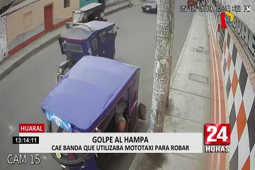 Huaral: capturan a banda que cometía robos al paso con mototaxi