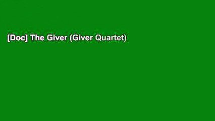 [Doc] The Giver (Giver Quartet)
