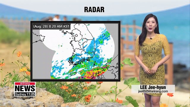 Rain on Jeju and southern coastal regions to let up this afternoon 082819