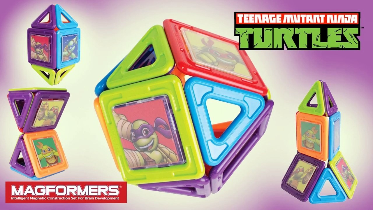 Magformers Teenage Mutant Ninja Turtles 18 pcs Magnetic Blocks TMNT || Keith's Toy Box