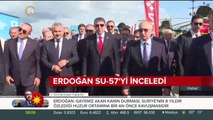Başkan Erdoğan Rus yapımı SU-57 savaş uçaklarını yakından inceledi