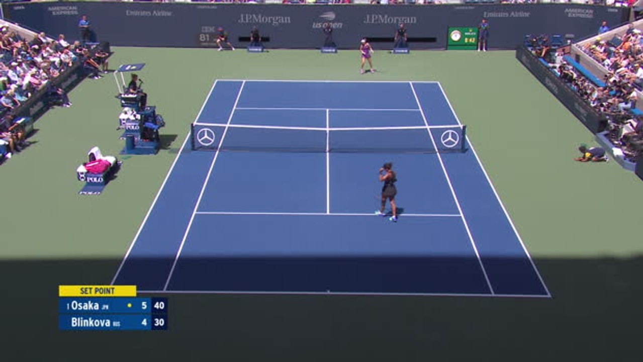 Osaka survives Blinkova scare