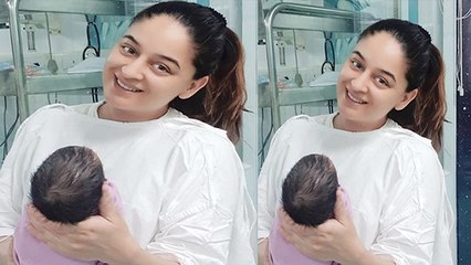 Jai Bhanushali's wife Mahhi Vij shares her first photo with new born baby girl; Check out FilmiBeat