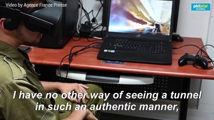 Israeli soldiers use VR technology to train in tunnel warfare