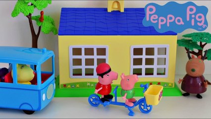 NOVA ESCOLINHA E ONIBUS ESCOLAR MINI HISTORINHA DA PEPPA PIG 2018 EM PORTUGUÊS