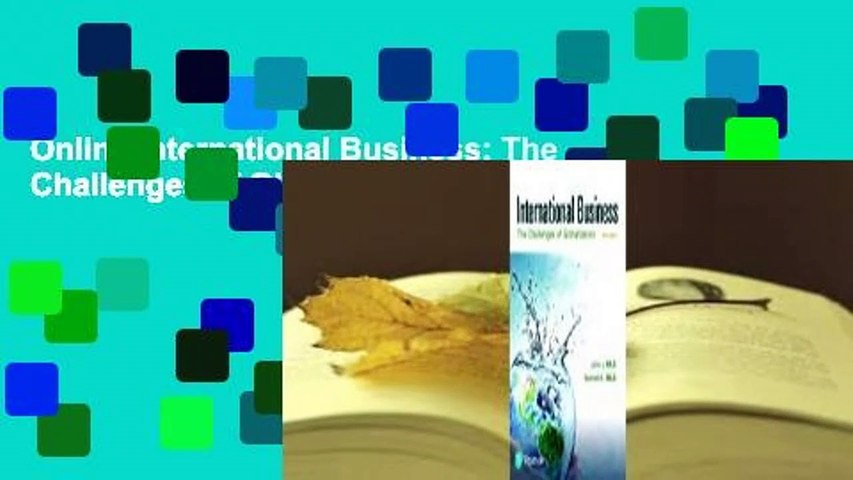Online International Business: The Challenges of Globalization  For Online